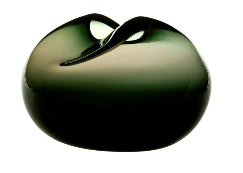 When Objects Work - Pebbles vase Medium | Kleur: Dark green KHP2235 - afmeting: 27x20xH19cm
