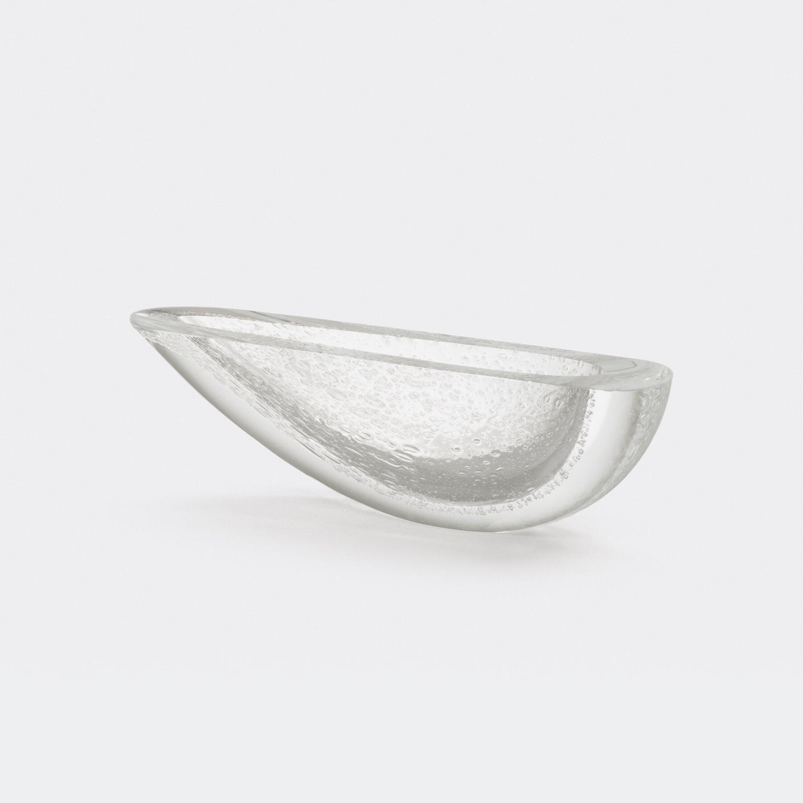 Gardeco - Vase Canoe 160 Transparent Bubbels