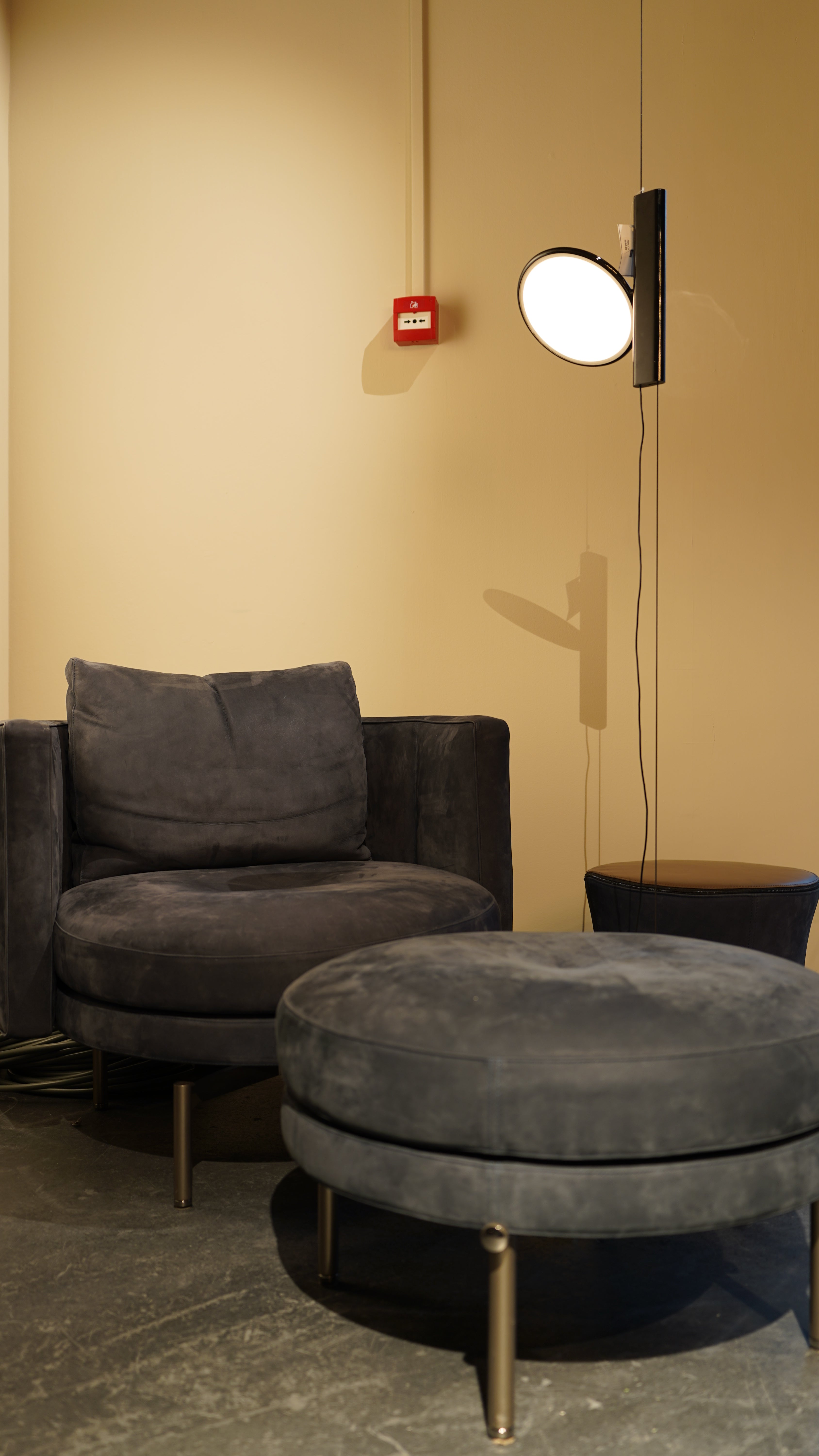 Minotti - Torii Armchair Leather  + ottoman