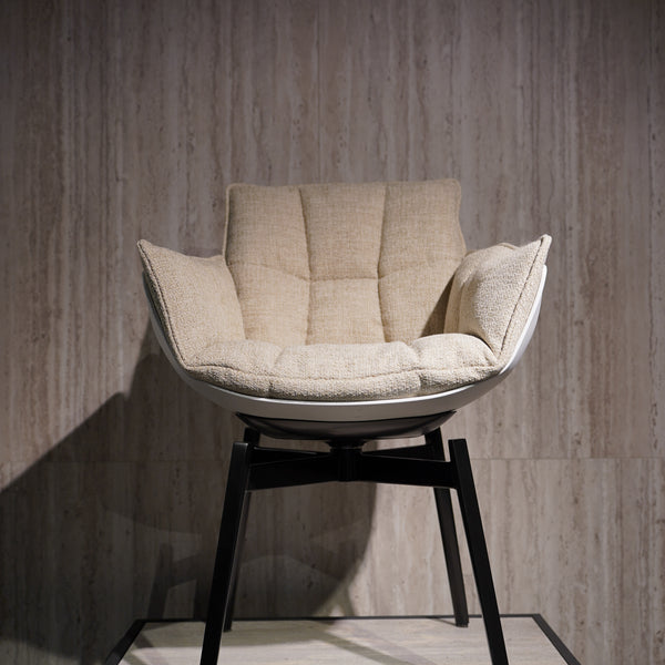 B&B Italia - Husk Swivel chair with armrests